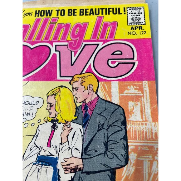 DC Comics Falling In Love #122 April 1971 Plus Love Advice Bagged Boarded - Picture 8 of 9